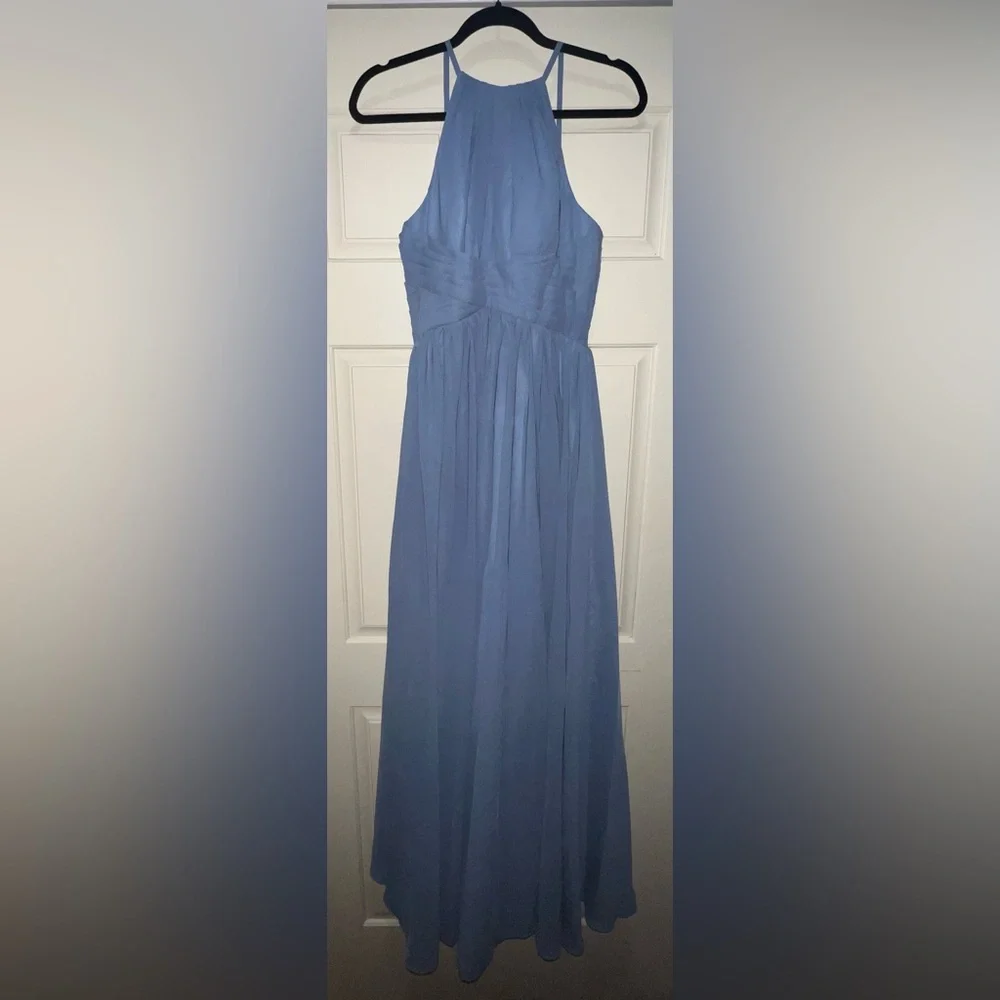 Loyeloy Halter Sleeveless Floor Length Chiffon Dress - Picture 4 of 7